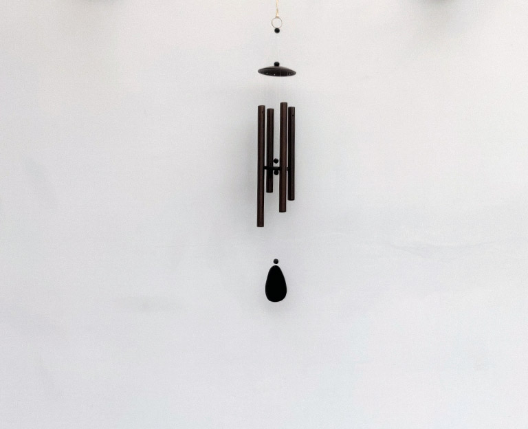 Calm Before the Storm Six wind chime indoor setup