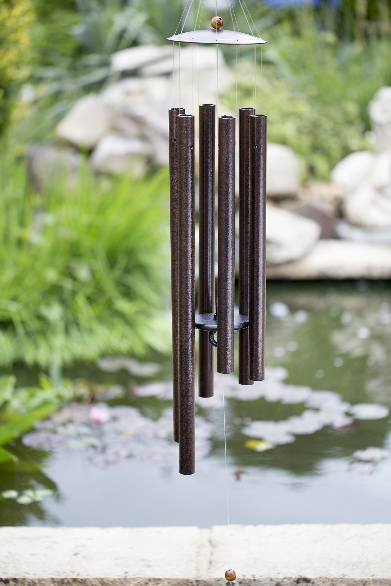 southern skies wind chime outdoor setup